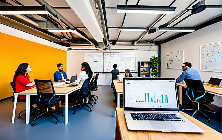 이스라엘의 스타트업 성공 사례와 배경 - **Startup Culture:** "A vibrant co-working space in Tel Aviv, Israel, filled with diverse entreprene...